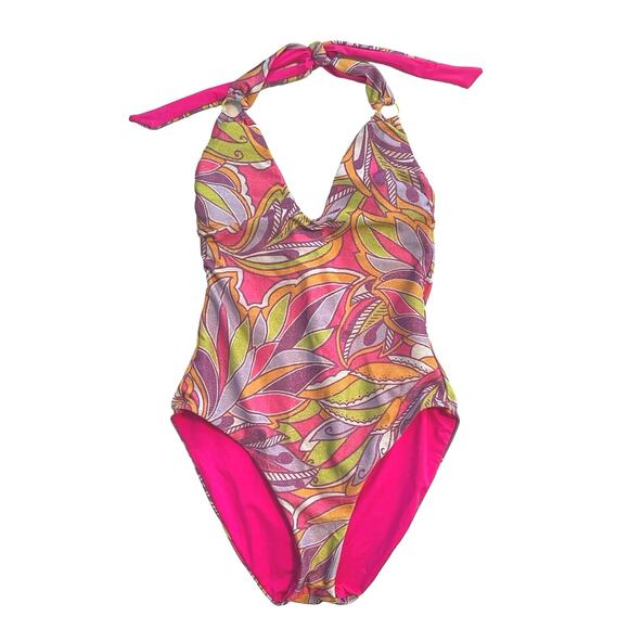 Becca by Rebecca Virtue, Size S, Halter Swimsuit - Picture 1 of 7